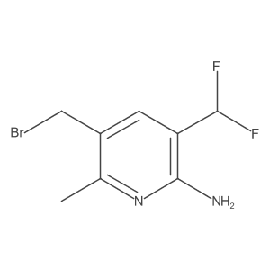 5-(Bromomethyl)-3-(difluoromethyl)-6-methylpyridin-2-amine Structure