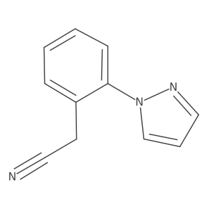 2-[2-(1H-pyrazol-1-yl)phenyl]acetonitrile结构式
