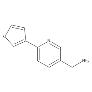 [6-(Furan-3-yl)pyridin-3-yl]methanamine Structure
