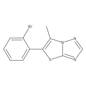 5-(2-Bromophenyl)-6-methylthiazolo[3,2-B][1,2,4]triazole结构式