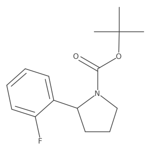 tert-Butyl 2-(2-fluorophenyl)pyrrolidine-1-carboxylate Structure