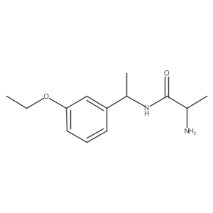 (2S)-2-amino-N-[1-(3-ethoxyphenyl)ethyl]propanamide结构式