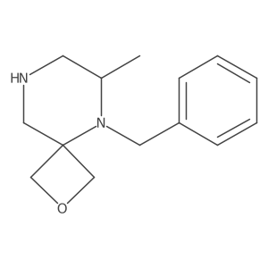 (S)-5-benzyl-6-methyl-2-oxa-5,8-diazaspiro[3.5]nonane Structure