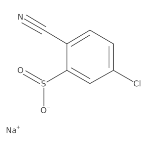 Sodium 5-chloro-2-cyanobenzene-1-sulfinate Structure