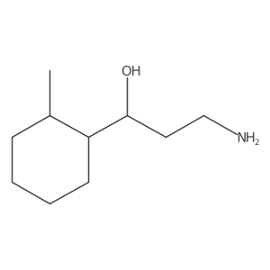 3-Amino-1-(2-methylcyclohexyl)propan-1-ol Structure