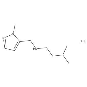 3-methyl-N-[(1-methyl-1H-pyrazol-5-yl)methyl]butan-1-amine Structure