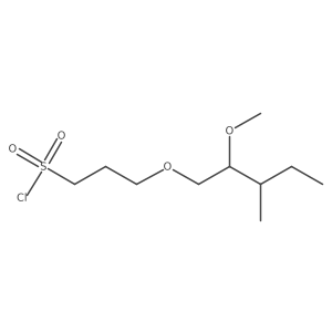 3-[(2-Methoxy-3-methylpentyl)oxy]propane-1-sulfonyl chloride结构式