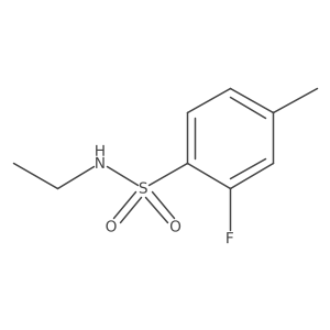 N-Ethyl-2-fluoro-4-methylbenzene-1-sulfonamide Structure