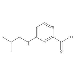 4-(Isobutylamino)pyrimidine-2-carboxylic acid Structure