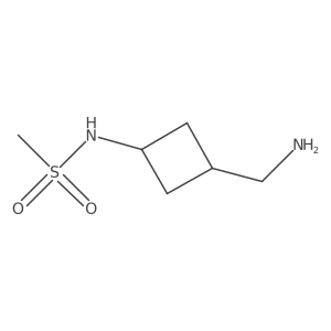 N-[3-(aminomethyl)cyclobutyl]methanesulfonamide Structure