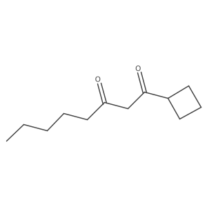 1-Cyclobutyloctane-1,3-dione结构式