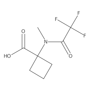 1-(2,2,2-trifluoro-N-methylacetamido)cyclobutane-1-carboxylic acid Structure