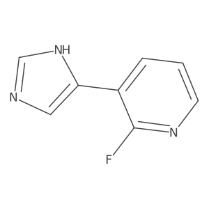 2-fluoro-3-(1H-imidazol-4-yl)pyridine Structure