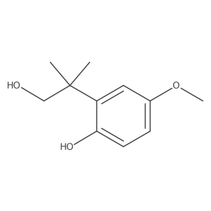 2-Hydroxy-5-methoxy-beta,beta-dimethyl-benzeneethanol结构式
