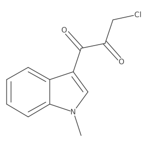 3-chloro-1-(1-methyl-1H-indol-3-yl)propane-1,2-dione Structure