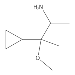3-Cyclopropyl-3-methoxybutan-2-amine Structure