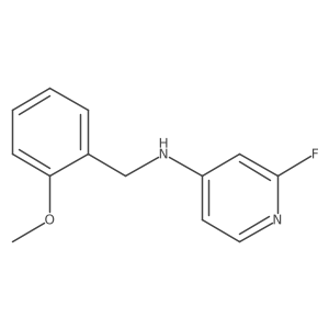 2-fluoro-N-[(2-methoxyphenyl)methyl]pyridin-4-amine结构式