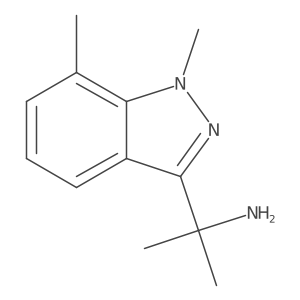 2-(1,7-Dimethyl-1H-indazol-3-yl)propan-2-amine Structure