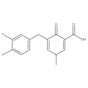 5-(3,4-Difluorobenzyl)-1-methyl-4-oxo-1,4-dihydropyridine-3-carboxylic acid Structure
