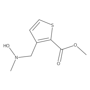 Methyl 3-{[hydroxy(methyl)amino]methyl}thiophene-2-carboxylate Structure