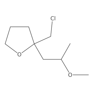 2-(Chloromethyl)-2-(2-methoxypropyl)oxolane Structure
