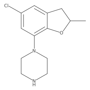 Piperazine,1-(5-chloro-2,3-dihydro-2-methyl-7-benzo[b]furanyl)-结构式