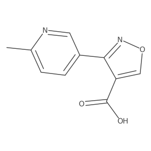 3-(6-Methyl-3-pyridyl)isoxazole-4-carboxylic acid Structure