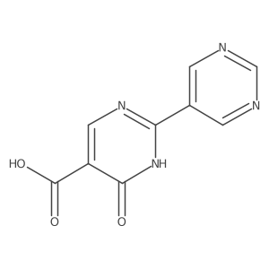 6-Oxo-2-(pyrimidin-5-yl)-1,6-dihydropyrimidine-5-carboxylic acid结构式