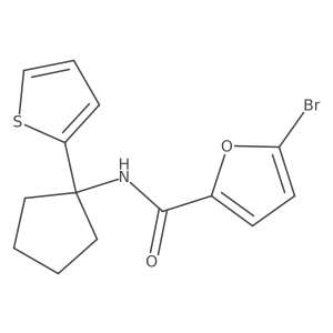 5-bromo-N-(1-(thiophen-2-yl)cyclopentyl)furan-2-carboxamide Structure