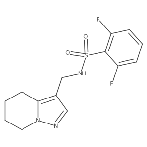 2,6-difluoro-N-((4,5,6,7-tetrahydropyrazolo[1,5-a]pyridin-3-yl)methyl)benzenesulfonamide Structure