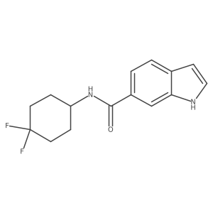 N-(4,4-difluorocyclohexyl)-1H-indole-6-carboxamide Structure