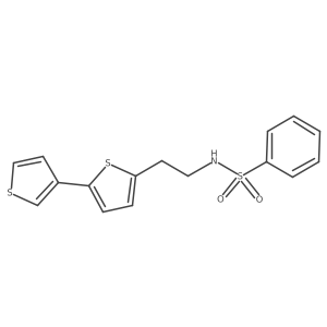 N-(2-([2,3'-bithiophen]-5-yl)ethyl)benzenesulfonamide Structure