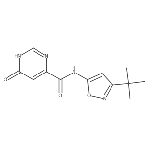 N-(3-(tert-butyl)isoxazol-5-yl)-6-hydroxypyrimidine-4-carboxamide Structure