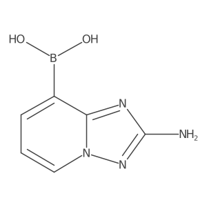 (2-aMino-[1,2,4]triazolo[1,5-a]pyridin-8-yl)boronic acid结构式