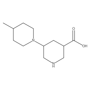 5-(4-Methylpiperidin-1-yl)piperidine-3-carboxylic acid结构式