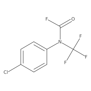N-(4-Chlorophenyl)-N-(trifluoromethyl)-carbamoyl fluoride Structure