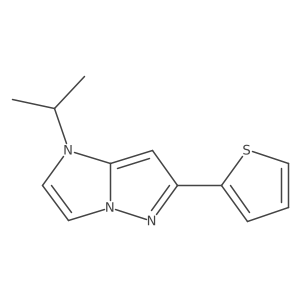 1-isopropyl-6-(2-thienyl)imidazo[1,2-b]pyrazole Structure