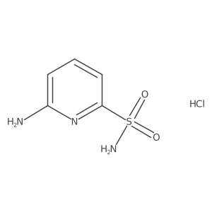 6-Aminopyridine-2-sulfonamide hydrochloride Structure
