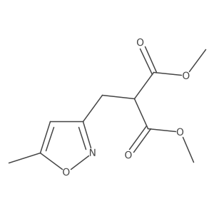 1,3-Dimethyl 2-[(5-methyl-1,2-oxazol-3-yl)methyl]propanedioate Structure