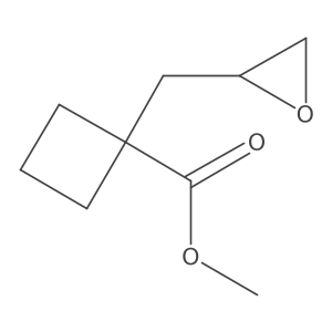 Methyl 1-(oxiran-2-ylmethyl)cyclobutane-1-carboxylate结构式