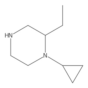 (2R)-1-cyclopropyl-2-ethylpiperazine Structure