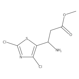 methyl (3S)-3-amino-3-(dichloro-1,3-thiazol-5-yl)propanoate Structure