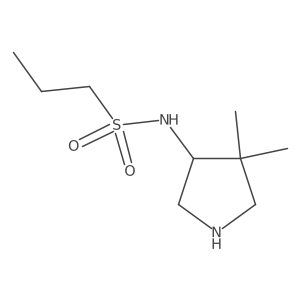 N-(4,4-dimethylpyrrolidin-3-yl)propane-1-sulfonamide Structure