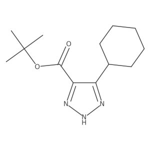 tert-butyl 5-cyclohexyl-1H-1,2,3-triazole-4-carboxylate Structure