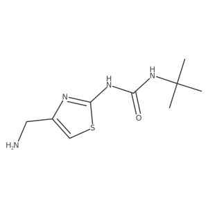 1-[4-(Aminomethyl)-1,3-thiazol-2-yl]-3-tert-butylurea结构式