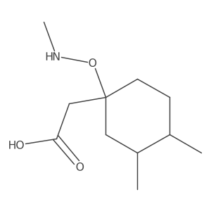 2-{3,4-Dimethyl-1-[(methylamino)oxy]cyclohexyl}acetic acid Structure