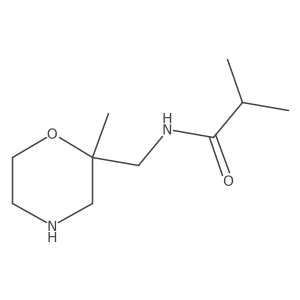2-methyl-N-[(2-methylmorpholin-2-yl)methyl]propanamide Structure