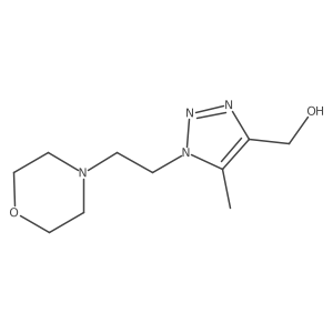 {5-methyl-1-[2-(morpholin-4-yl)ethyl]-1H-1,2,3-triazol-4-yl}methanol结构式
