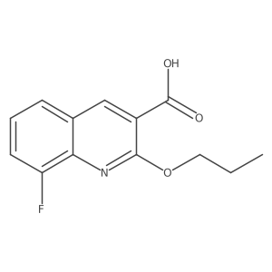 8-Fluoro-2-propoxyquinoline-3-carboxylic acid结构式
