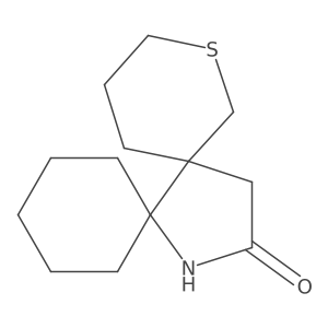 2-Thia-13-azadispiro[5.0.5^{7}.3^{6}]pentadecan-14-one结构式
